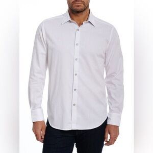 NWT ROBERT GRAHAM Highland Long Sleeve Button Down Shirt White Men's 2XL…